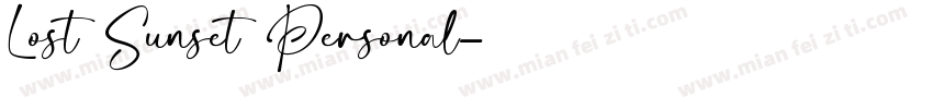 Lost Sunset Personal字体转换